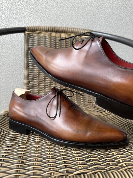 特注60万 Berluti Alessandro Leather Shoes ベルルッティ アレッサンドロ パティーヌレザー シューズ 革靴 8 スペシャルオーダー 世界一つ