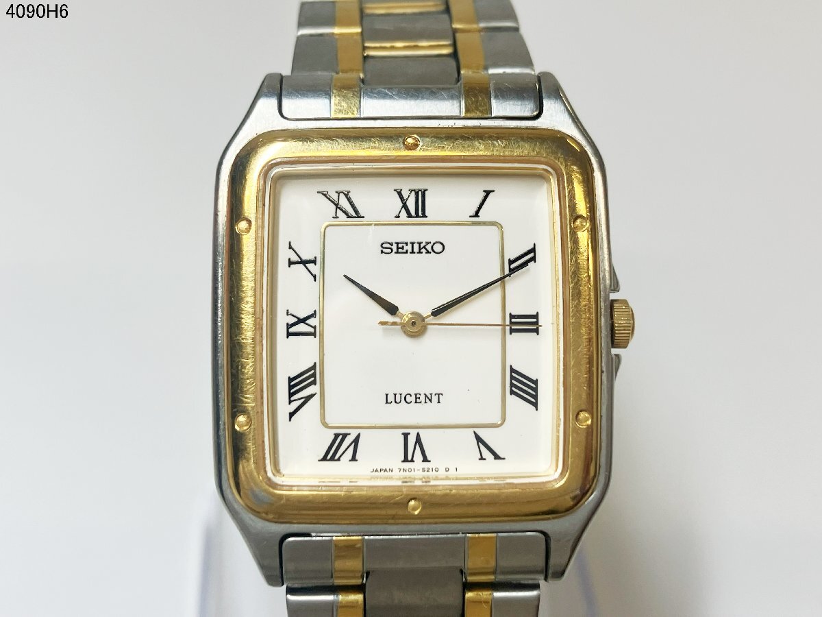 SEIKO 5P31-5190 クォーツ　スクエア　腕時計 SEIKO 5P31-5190 クォーツ スクエア 腕時計 - メルカリ