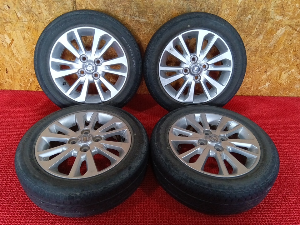abc 日産 デイズ 純正アルミホイール155/65R14ブリヂストン Yahoo!オークション -「日産デイズホイール」(14インチ) (タイヤ