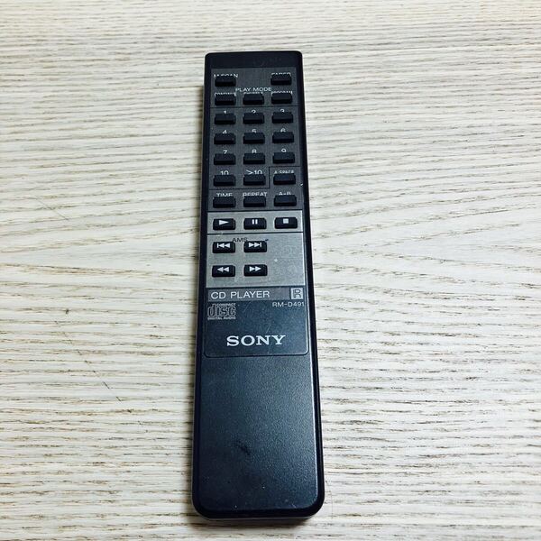 送料無料 赤外線確認済み SONY ソニー CDプレイヤーリモコン RM-D491