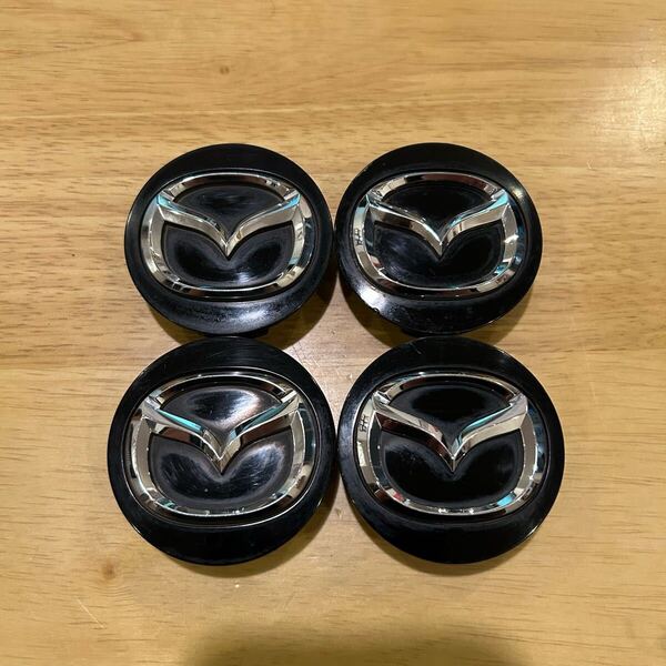 M350 マツダ 純正 センターキャップ 4個 外径57mm 黒 ブラック