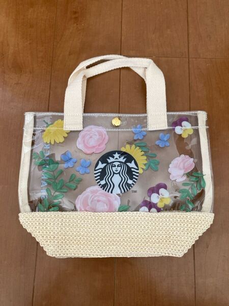 STARBUCKS/スタバ/ビニールバッグ/ハンドバッグ/クリアバッグ