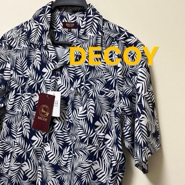 DECOY アロハシャツ 半袖 Mサイズ オープンシャツ 羽織 メンズ 総柄 デコイ