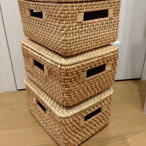 送料込★廃盤品【ニトリラタン収納ケース】箱/BOX/棚/NITORI/MUJI/収納/カゴ/インテリア/小物