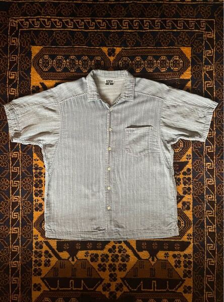 GOODENOUGH COTTON GAUZE SHIRTS S/S グッドイナフ コットンガーゼシャツ ダブルフェイス 藤原ヒロシ fragment ELECTRIC COTTAGE 開襟 M