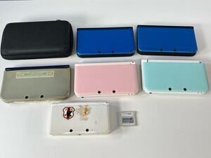 ◆まとめ売り Nintendo 3DSLL 3DS ニンテンドー3DS LL 本体 ケース ソフト セット マリオカート7 任天堂 現状品 ●管理YO829