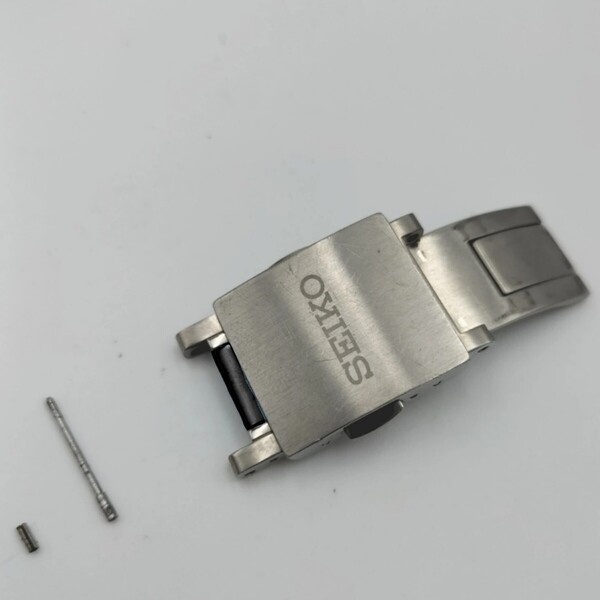 【中古品】 腕時計 部品 セイコー アストロン 7X52-0AF0 【ブラック】 SBXA015 バックル 中留め クラスプ 尾錠 ベルト バンド