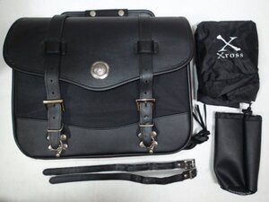 Xross クロス サドルバッグ サイドバッグ ドリンクホルダー レインカバー付き 中古品