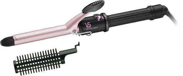 未使用 送料無料 メーカー保証有 ヴィダル サスーン カール ヘアアイロン 19mm ピンク 温度調節機能 ロールブラシ ピンク VSI-1912/PJ