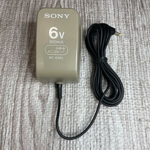 SONY ソニー 純正 ACアダプター AC-E60L DC 6V 650mA