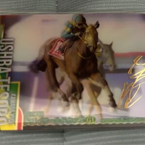 サラブレッドホースコレクション ウシュバテゾーロ 川田将雅騎手 金箔押しサイン バンダイ 競馬 カード