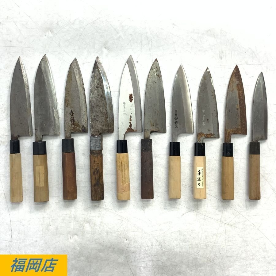 T 和包丁 関孫六 則正作 源武昭作等まとめて7本 中古品 Yahoo!オークション -刃物(調理器具)の落札相場・落札価格(84