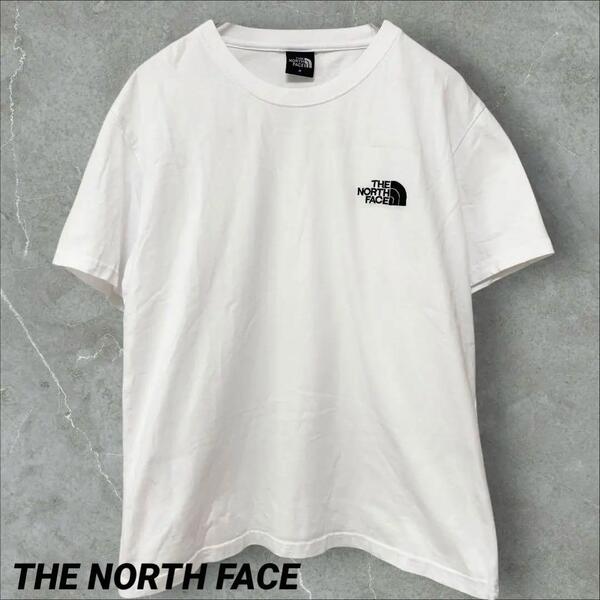 【定番人気!Mサイズ】THE NORTH FACE ノースフェイス 白 黒 Tシャツ ロゴ 半袖 ユニセックス アウトドア スポーツ ゆったり 普段使い 春夏