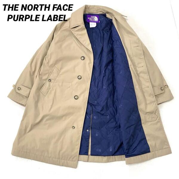 【良品 WS/M-L相当】THE NORTH FACE PURPLE LABEL ノースフェイス パープルレーベル ナナミカ プリマロフト ステンカラーコート ベージュ