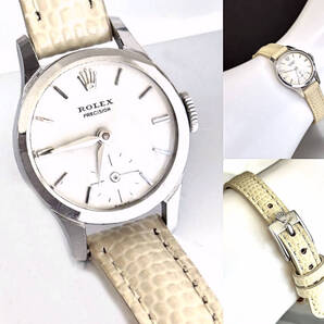レア 希少 ロレックス プレシジョン スモールセコンド 手巻き 白文字盤 ROLEX PRECISION ヴィンテージ アンティーク 王冠バックル