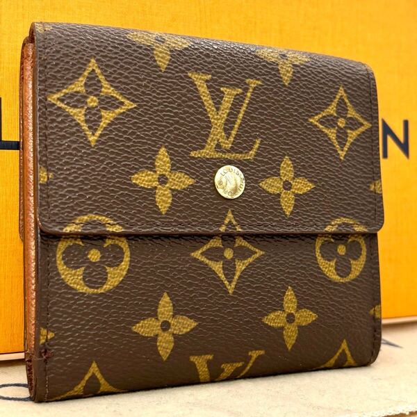 j83 エリーズ モノグラム ルイヴィトン 三つ折り財布 LOUIS VUITTON カルトクレディ wホック