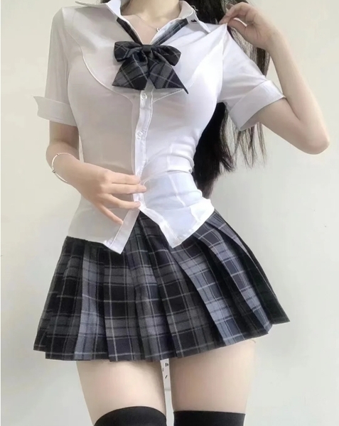 【新品】Sサイズ JK スカート 単品 紺 プリーツ チェック 制服