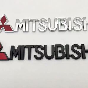 MITSUBISHI 三菱 エンブレム ロゴ バッジ 金属製 ステッカー 両面テープ付き カスタム パーツ デカール リア トランク フェンダー用