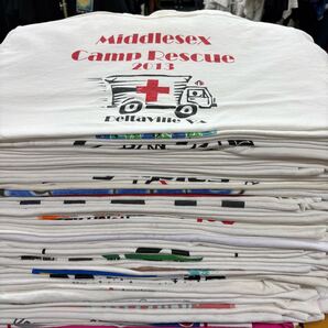 USA古着卸 まとめ売り 55 メンズ白Tシャツ AB〜B品 65枚 ホワイト プリント S M L XL 2XL