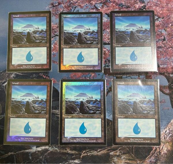 【MTG/英語/FOIL】島/Island 12枚セット【7ED/イラストJohn Avon】*送料込