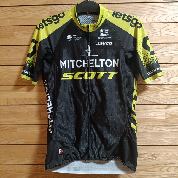 支給品 Mitchelton-SCOTT サイクルジャージ ミッチェルトン S スコット Giordana Jayco GreenEDGE ロードバイク 自転車 半袖