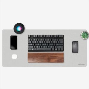 n)Faluber 木製リストレスト アームレスト ウッドパームレスト 無垢材 天然木 すべり止め付 キーボード用 (ウォールナット, S-300mm)