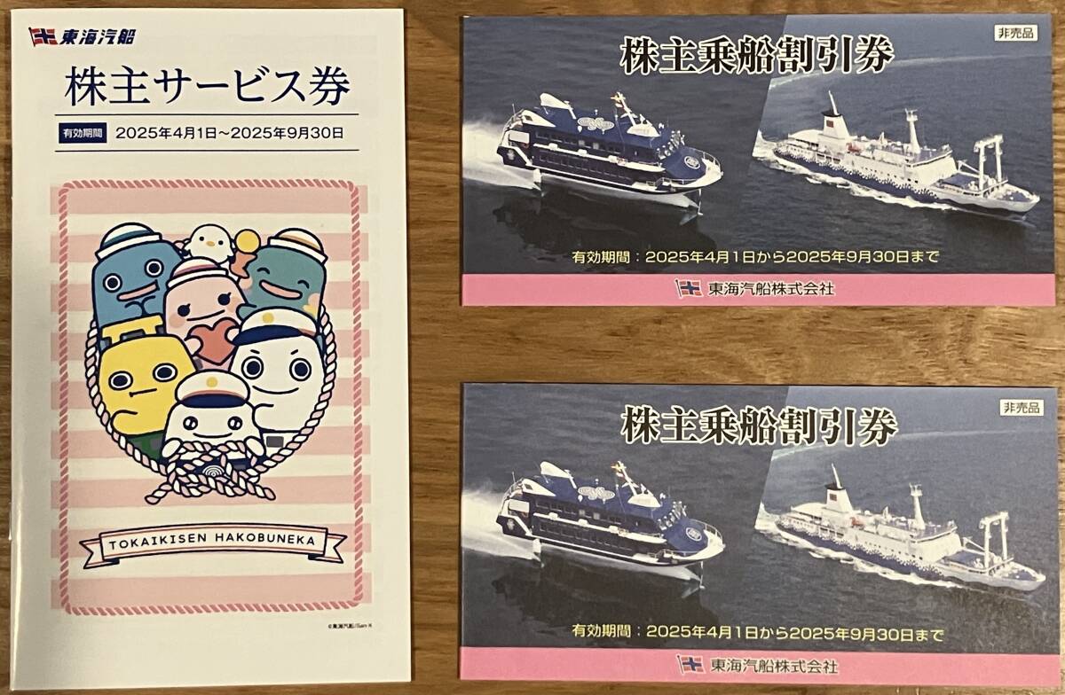 東海汽船 株主優待券10枚