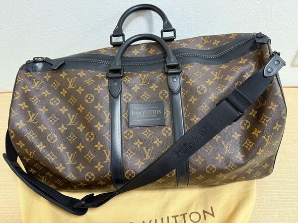 USED ルイヴィトン LOUIS VUITTON キーポル バンドリエール55 モノグラム ボストンバッグ ウォータープルーフ
