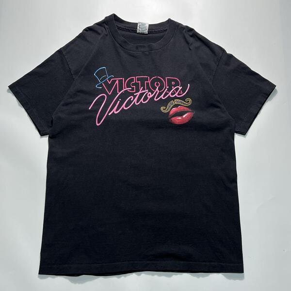90's ビクタービクトリア USA製 アメリカ製 ムービーTシャツ ブラック 黒 XL シングルステッチ ビンテージTシャツ HTK6748