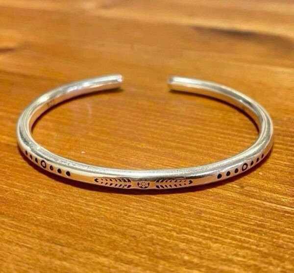 バングル ブレスレット シルバー925 刻印 アメカジ インディアン ネイティブ