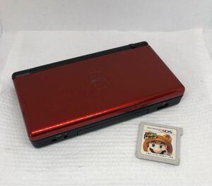 TA21 Nintendo 任天堂 ニンテンドー DS lite ライト クリムゾン レッド 本体 スーパーマリオ3Dランド 3DS カセット マリオ 動作未確認