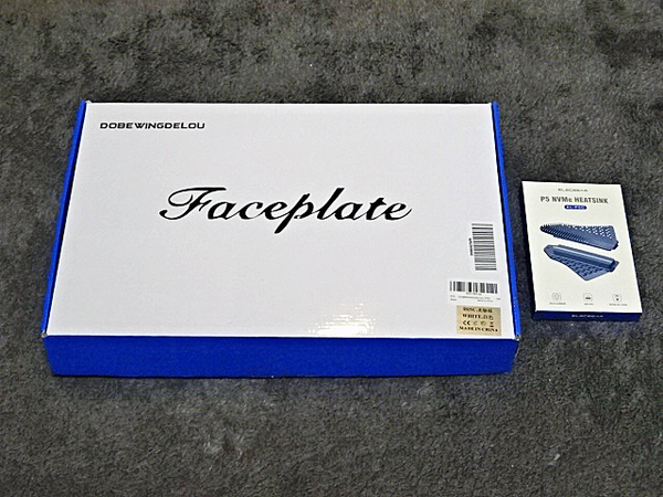 【送料込み】PS5 フェイスプレート 冷却孔ダストフィルター付 + ElecGear PS5 NVMe SSD ヒートシンク