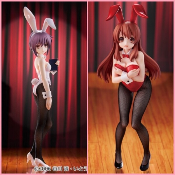 送料無料!!即決!!『BiCute Bunnies Figure 長門有希&朝比奈みくる 2体セット』(涼宮ハルヒの憂鬱 フィギュア FuRyu フリュー バニー)