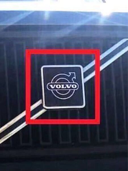ボルボ ブラック 60 x 60mm フロントグリル エンブレム バッヂ 黒 / 240 780 850 960 C30 850 V70 XC70 S40 V50 S60 V70 S60R ステッカー