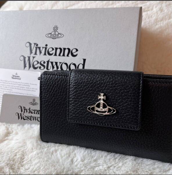 新品◆人気 ヴィヴィアンウエストウッド 財布 New MD Wallet 黒 Vivienne Westwood 財布 短財布