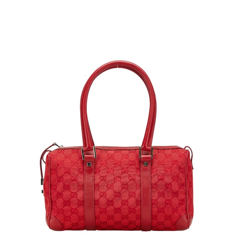 グッチ ミニボストンバッグ ハンドバッグ GGキャンバス レザー レッド 2025年最新】Yahoo!オークション -gucci ボストンバッグ レッド
