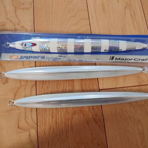 未使用送料込み メジャークラフト ジグパラ バーチカルロングスロー グローカラー 400g 350g 300g 合計3個セット バーチカルロング スロー
