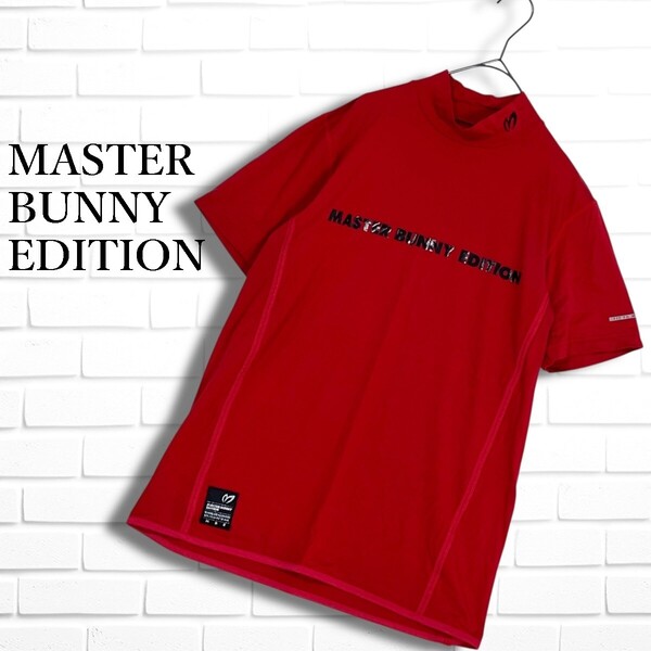 良品 MASTER BUNNY EDITION マスターバニーエディション パーリーゲイツ ストレッチ 半袖 Tシャツ トップス ゴルフ ウェア メンズ5 2625F◎