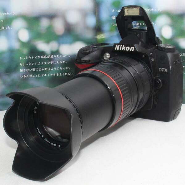 新品カメラバッグ付初心者様最適ニコン D70S 超望遠レンズ
