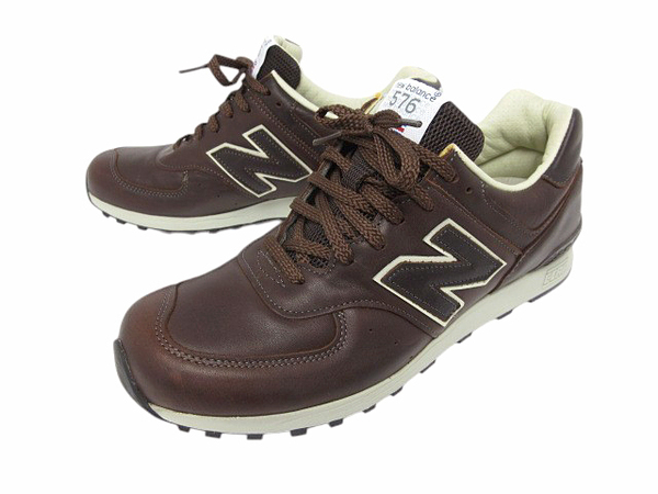 ニューバランス New Balance スニーカー M576CBB オールレザー 限定 イングランド製 英国製 ブラウン US9.5 D メンズ