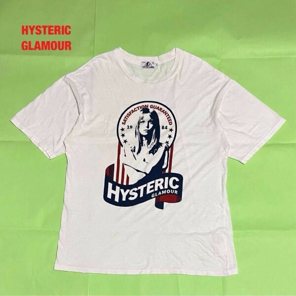 【人気】HYSTERIC GLAMOUR ヒステリックグラマー SATISFACTION プリントTシャツ ヒスガール クルーネック ユニセックス 02171CT31