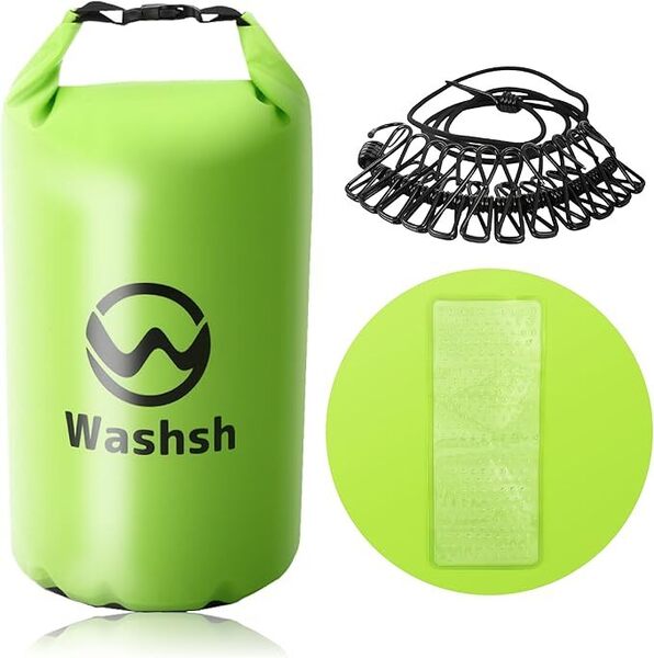 洗濯袋 洗濯バッグ ドライバッグ 洗濯 旅行 トラベル用品 【洗濯紐付属】 5L