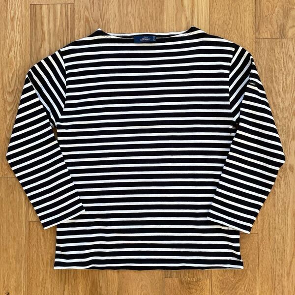 美品◎ SAINT JAMES バスクシャツ T5 フランス製 セントジェームス ウエッソン ボーダー 長袖 黒白
