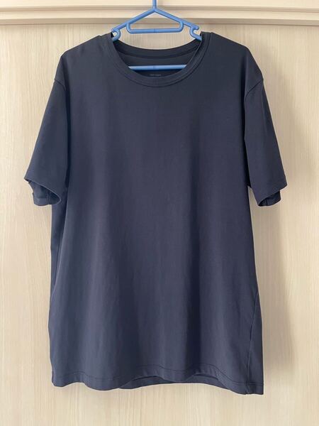 UNIQLO ユニクロ エアリズムコットン 半袖 クルーネック Tシャツ 半袖Tシャツ ネイビー メンズLサイズ