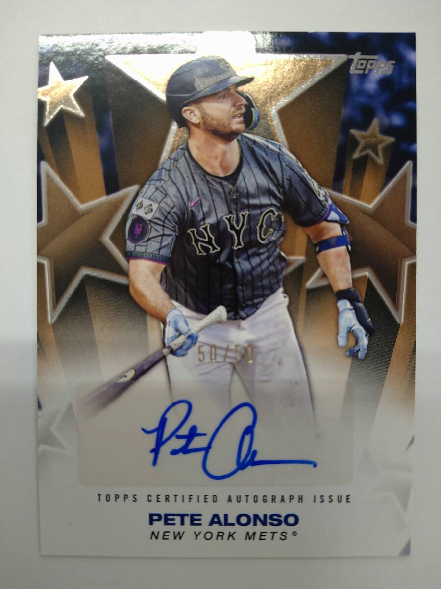 MLB TOPPS 2020 ピート・アロンソ 直筆サインカード 50シリ Yahoo!オークション -「アロンソ サイン」(Topps) (シングル