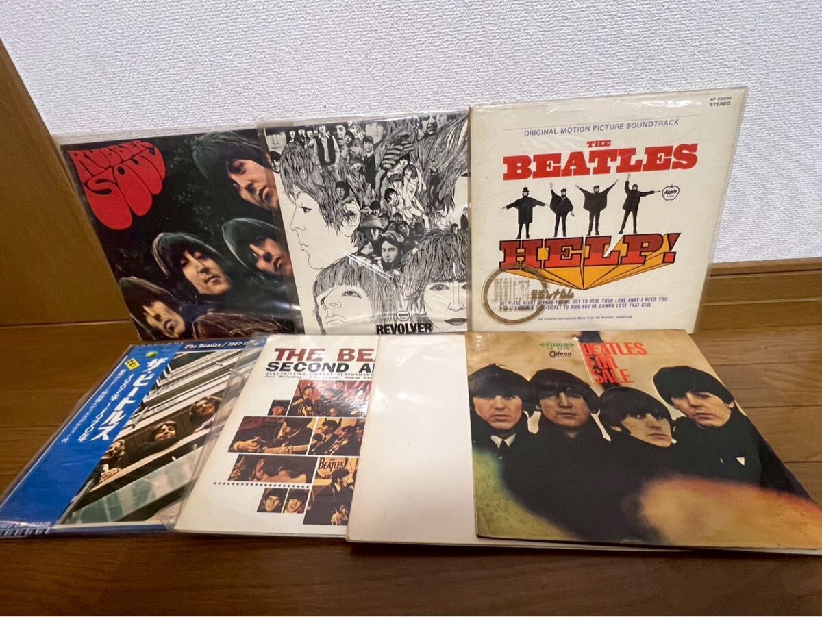 ビートルズレコード 7点セット Yahoo!オークション -「ビートルズ 赤盤青盤 レコード」の落札