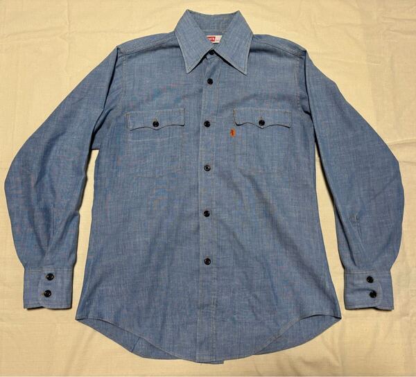 70's リーバイス Levi's オレンジタブ シャンブレーシャツ ダンガリー ビンテージ シアーズ sears 60s 80s vintage デニムシャツ