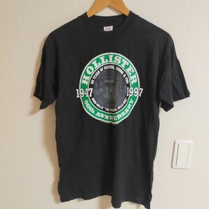 HOLLISTER ホリスター 50th anniversary プリントTシャツ 90s ヴィンテージ old vintage M ブラック(黒)