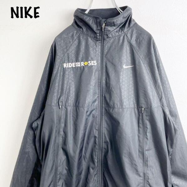 NIKE ナイキ ワンポイントロゴ チーム刺繍 ナイロンジャケット ジャージ