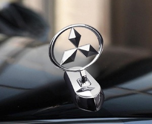 新作 三菱 対応 立体エンブレム ステッカー フロントボンネット装飾 ボンネットマーク エンブレム 立体3D 金属製オーナメント
